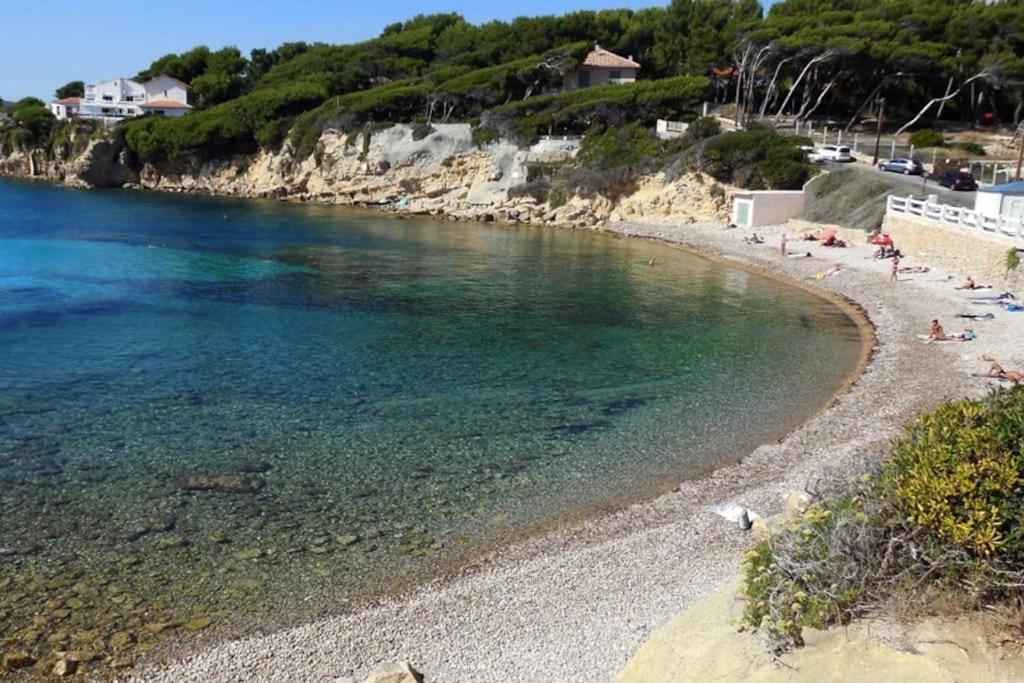 Joli Studio A 6 Min A Pied De La Plage Lägenhet Sanary-sur-Mer Exteriör bild